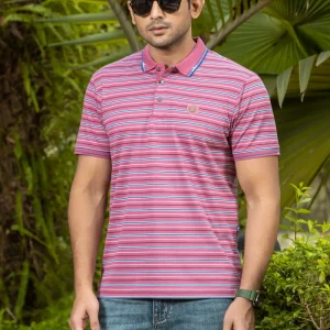 Stripe Polo T-Shirt