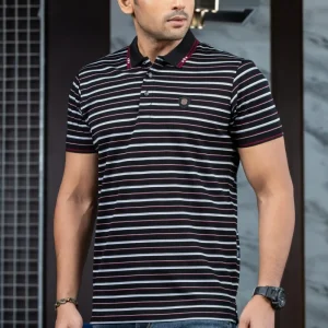 Stripe Polo T-Shirt
