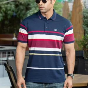 Stripe Polo T-Shirt
