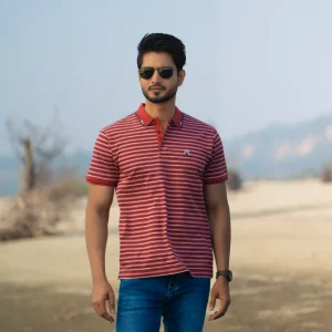 Stripe Polo T-Shirt