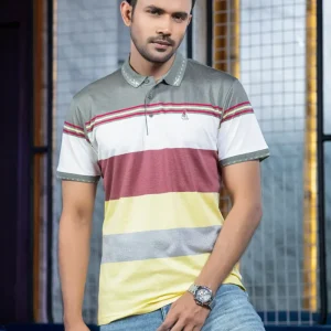 Stripe Polo T-Shirt