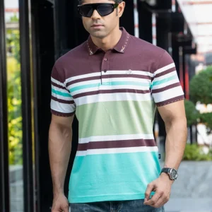 Stripe Polo T-Shirt