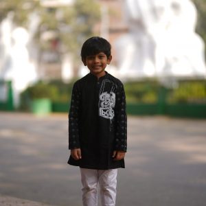 Top Quality Fashionable Cotton Baby Panjabi for Ekushe Tradition