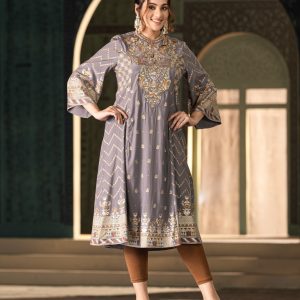 WOMENS WOVEN LONG KURTI