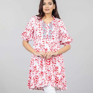 WOMENS WOVEN LONG TOPS
