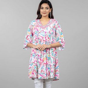 WOMENS WOVEN LONG TOPS