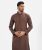 Brown Jacquard Slim Fitted Panjabi
