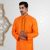 Classic Orange Color Regular Fit Panjabi by LUBNAN | Infinity Mega Mall