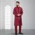 Lubnan Mens Maroon Color Regular Fit Panjabi Set | Infinity Mega Mall