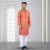 Lubnan Men’s Regular Fit Deep Orange Color Panjabi | Infinity Mega Mall