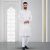 Lubnan Men’s Regular Fit White Printed Panjabi | Infinity Mega Mall