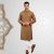 Lubnan Mens Slim Fit Coffee Color Casual Panjabi | Infinity Mega Mall