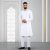 Lubnan Men’s Slim Fit White Color Panjabi | Infinity Mega Mall