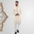 Mens Brown Color Printed Slim Fit Casual Panjabi by Lubnan | Infinity Mega Mall