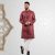 Men’s Regular Fit Maroon Color Casual Panjabi by Lubnan | Infinity Mega Mall