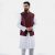 Premium Maroon Floral Colour Printed Waistcoat by LUBNAN – LubnanBD