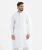 White Cotton Semi Fitted Panjabi